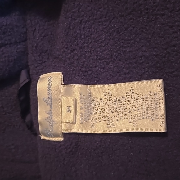 Ralph Lauren Hooded Barn Bunting. Fleece lined. Navy Blue. Size 9 months. EUC!!! - Picture 4 of 5